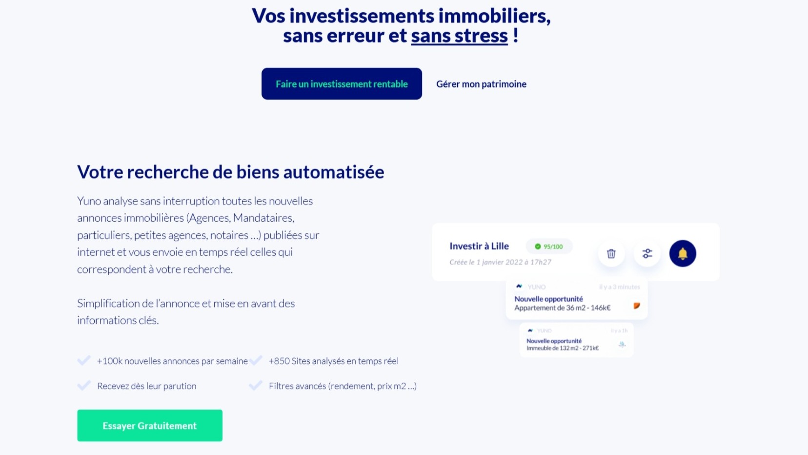 Page intérieure — Vue d'une section